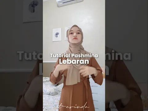Tutorial Pashmina Lebaran 2025 #tutorialhijab #shortvideo #tutorialhijablebaran