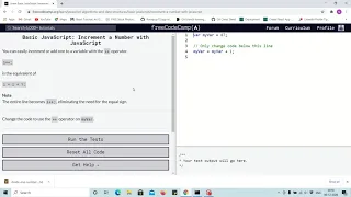 Lesson 12 - Increment a number in JavaScript