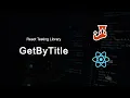 Using getByTitle in react