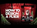How to Make a Christmas Dj Party Flyer in Photoshop 2025 Design Tutorial Free PSD