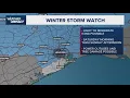 Houston weather update Winter storm watch for this weekend