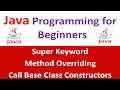 Super Keyword in Java Method Overriding Call Base Class Constructors Java Full Course Part 05