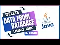 Java JDBC Tutorial - Deleting Data from a Database