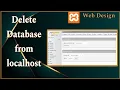 Database Delete Two ways to delete mysql database in mysql phpmyadmin Part - 7