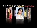 Pure CSS 3D Rotating Image Slider 3D Rotating Image Gallery using HTML CSS