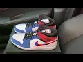 Air Jordan 1 Mid Multicolor Swoosh shoes