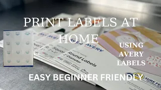 PRINT PRODUCT LABELS AT HOME USING AVERY LABELS STEP BY STEP