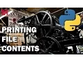 LEARN PYTHON Print file contents