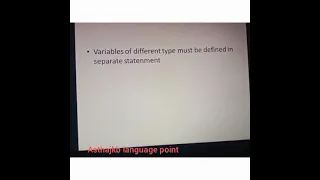 variable declaration and initialization in c programming language part 1
