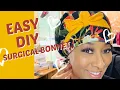DIY BONNET SCRUB CAP - EASY SEWING NO PATTERN