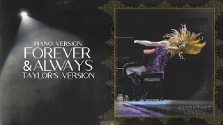 Download Taylor Swift - Forever \u0026 Always (Piano Version) (Taylor's Version) - Lyric Video HD MP3