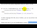 How to check if Element exists in Selenium