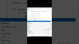 How to find largest number in a list