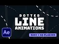 Make DOTTED LINE ANIMATIONS In After Effects Tutorial