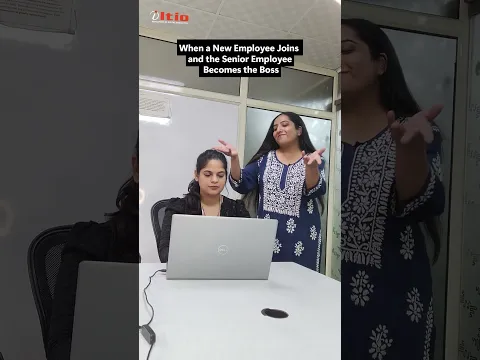 When a New Employee Joins and the Senior Employee Becomes the Boss 😂 #youtubeshorts #funny #comedy