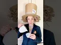 This Mad hatter look was made using our Bunny hat template a cardboard box and cardboard shred