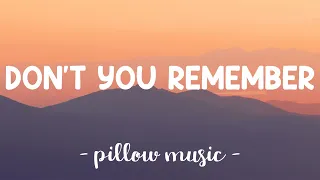 dont you remember adele lyrics 