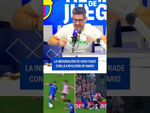 La indignación de Heri Frade con la expulsión de Mario Martín en el Athletic-Getafe