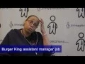 Burger King Interview - Assistant Manager