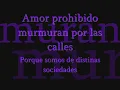 selena amor prohibido-lyrics