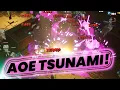 AOE TSUNAMI Build using Battlestaff Of Terror - Collateral Cloud of Damage Minecraft Dungeons
