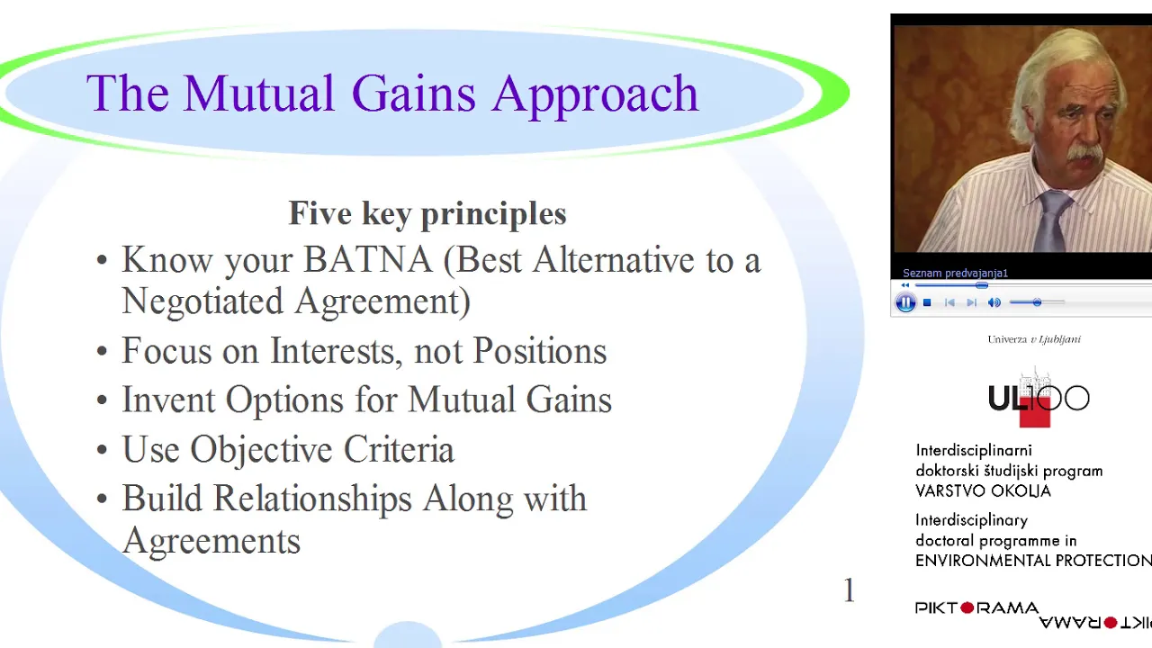 The Mutual Gains Approach