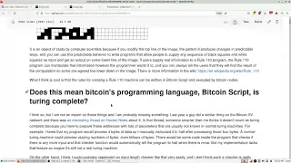 Rule 110 in Bitcoin Script