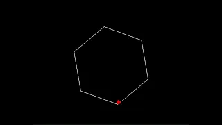 Bouncing Ball in a Spinning Hexagon - Python Simulation