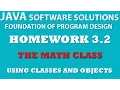 3-2 Java Using Math Class - Classes and Objects