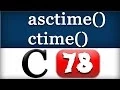 asctime ctime Functions in C Programming Language Tutorial