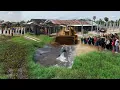 Download Lagu Firs Start A New Project!! delete huge pond Excellent skill dozer push soil into water with 8Ton tru