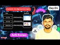 4 Full Stack Auth System Create Signup and Login Page React Tailwind Node MongoDB Day 04