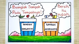 Download CARA MENGGAMBAR POSTER LINGKUNGAN YANG MUDAH 🥰 | BUANGLAH SAMPAH PADA TEMPATNYA | BERSIH ITU INDAH 🥰 MP3