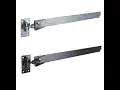 Heavy duty adjustable hook and band gate hinges
