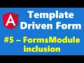 5 - Inclusion of FormsModule