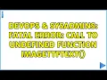 DevOps SysAdmins Fatal error Call to undefined function imagettftext