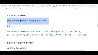 Scrolling in Selenium Using JavaScriptExecutor Full Guide for Real-Time Projects