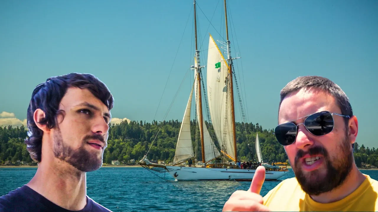 Chasing the Adventuress Schooner! (Sailing from Eagle Harbor to Poulsbo, WA)