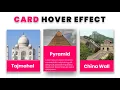 Awesome CSS Card Hover Effects CSS Image Card Effects Html CSS