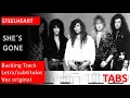 Steelheart - She´s gone - Backing track + Tabs + Letra Subtítulos [Guitarra Eléctrica]