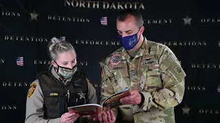 ND National Guard and Burleigh County Sheriff s Department Red Ribbon Book Reading