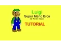 3D perler beads tutorial Luigi from Super Mario