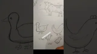 رسمة الريف المصري Easy Drawing 
