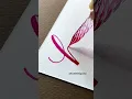 Glass pen calligraphy