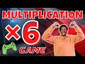 6X MULTIPLICATION GAME BRAIN BREAK EXERCISE MOVEMENT ACTIVITY MATH GAME TIMES TABLES