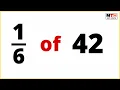 of 42 One-sixth of 42 Fraction of a number