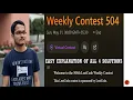 Weekly Contest 504 Solutions Leetcode All 4 problems - 3945 3946 3947 3948