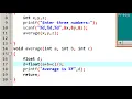 Average using function C Program E Education Lab