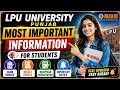Very Important Update for LPU University Punjab Students - August 2026