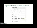 variables and vectors in MATLAB